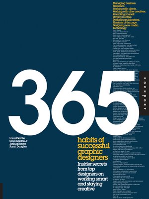 cover image of 365 Habits of Successful Graphic Designers